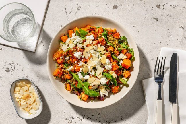 Bowl Oriental : freekeh & chèvre