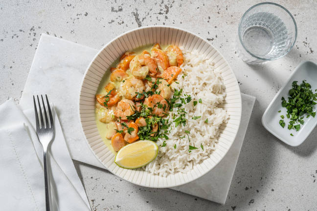 Curry thaï léger aux crevettes & coco