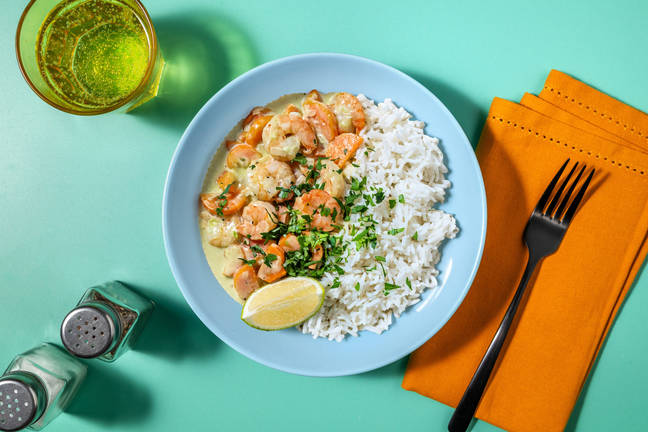 Curry thaï léger aux crevettes & coco