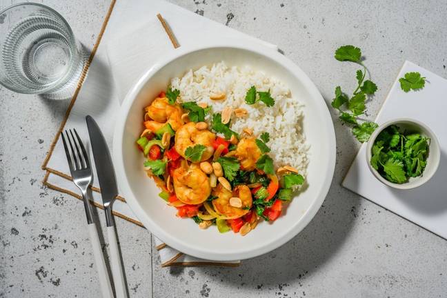 Crevettes sautées à la sauce aigre-douce