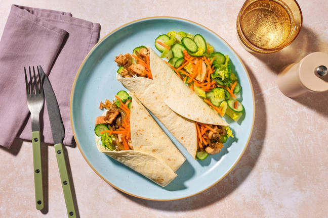 Wraps fraîcheur poulet façon souvlaki