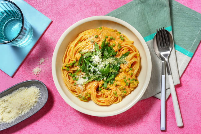 Simple Lemon, Leek and Pea Linguine