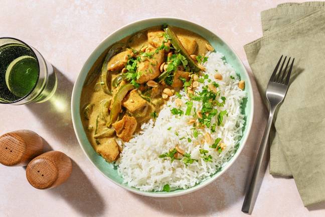 Poulet au curry vert & coco façon thaï