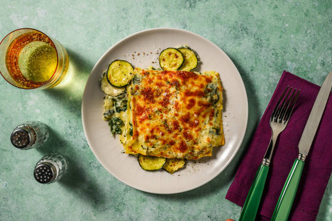 Spinach and Courgette Lasagne