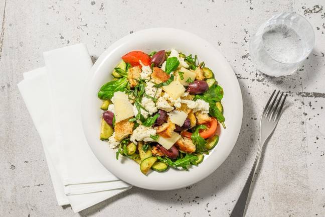 La Panzanella : tomates, mozza & croûtons