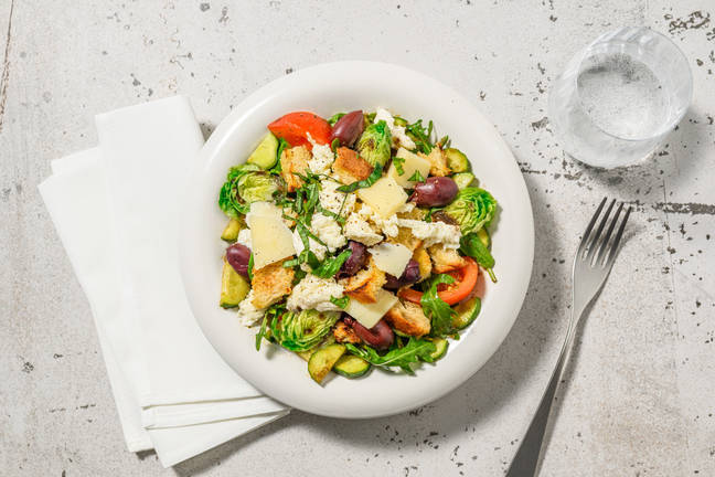 La Panzanella : tomates, mozza & croûtons