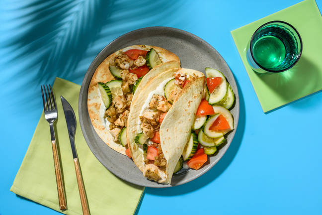 Wraps de dinde sauce yaourt-aïoli
