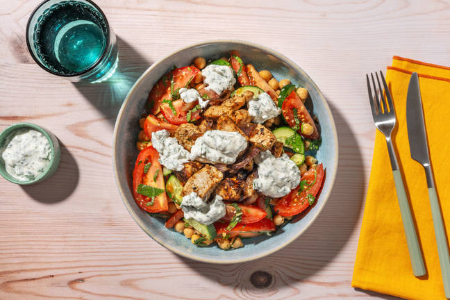 La Palmyre : poulet, pois chiches & tomate