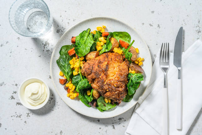 Stekt kyckling i rökt paprika-panering