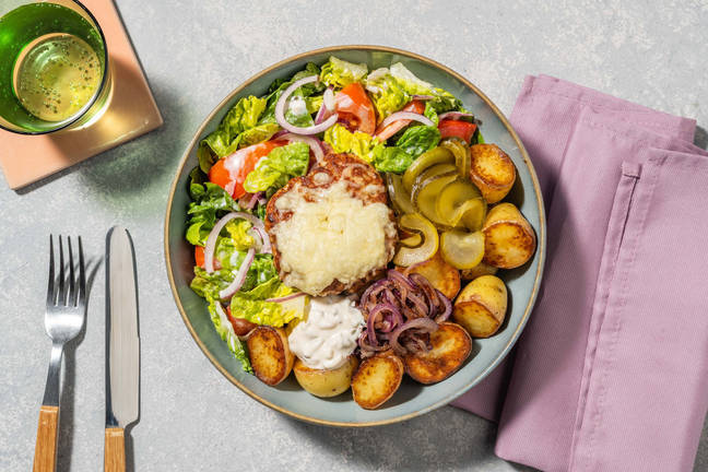 Cheeseburgerbowl met krieltjes