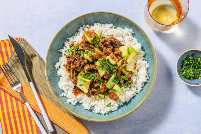 Stir Fry mit Hack vom Weiderind und Pak Choi