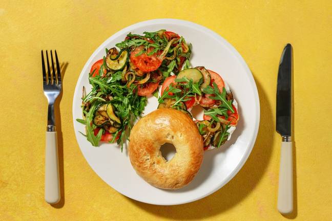 Bagel express aux légumes du soleil & burrata