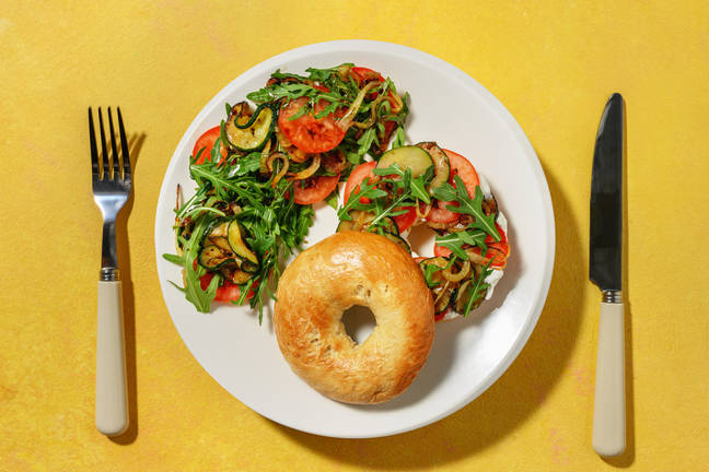 Flash bagel aux légumes du soleil & burrata