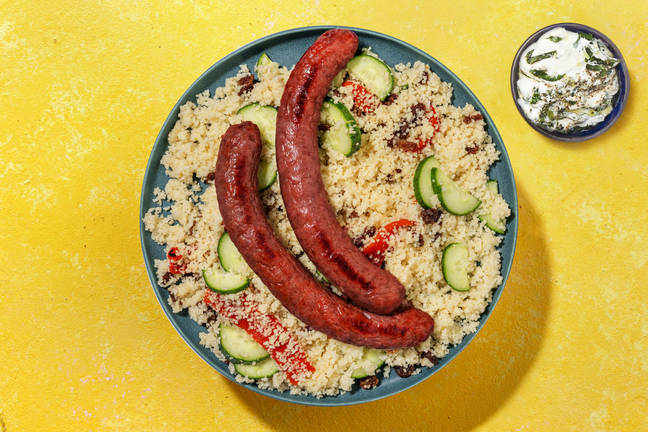 Merguez grillées & taboulé minute à la menthe