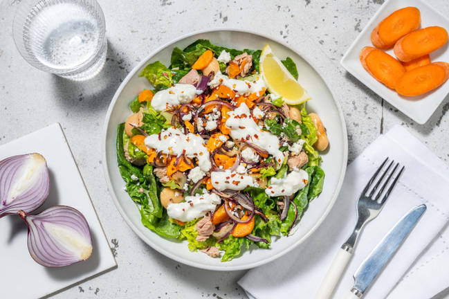 Salat mit Thunfisch und Butterbohnen