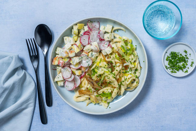 Porree-Schupfnudel-Pfanne 
