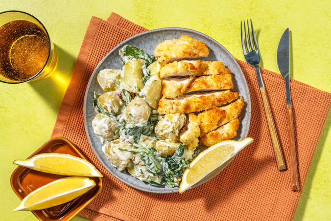 Gyllenstekt kycklingschnitzel