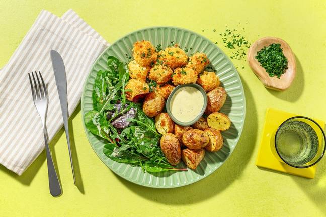 Knusprige Blumenkohl-Nuggets 