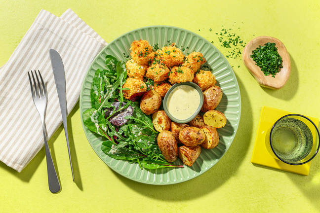 Knusprige Blumenkohl-Nuggets 