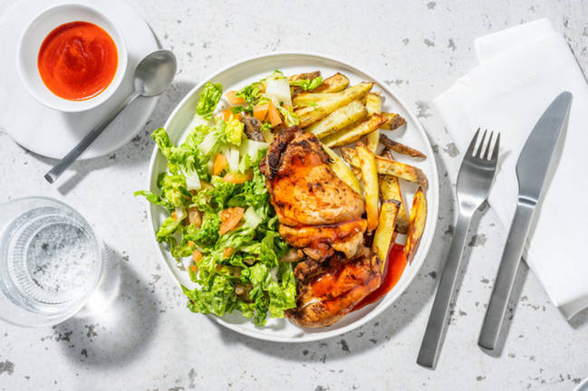 Hot Honey Spiced Chicken Thighs