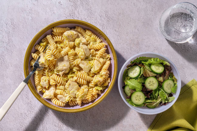 Spiced Chicken & Creamy Leek Fasta-Pasta