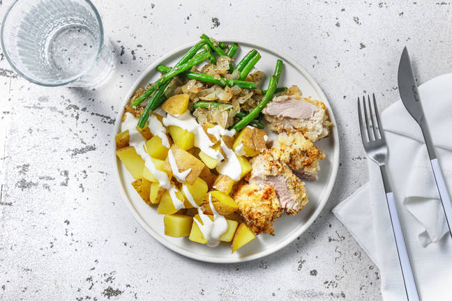 Filet mignon de porc en croûte panko parfumée à la truffe