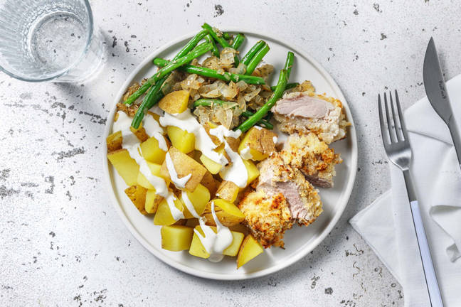 Filet mignon de porc en croûte de panko parfumée à la truffe