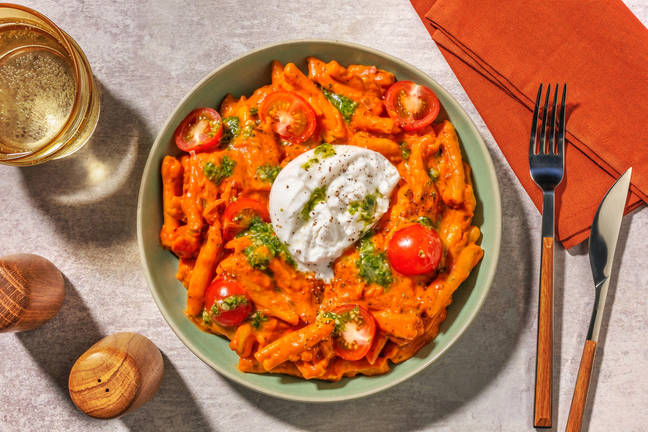 Casarecce al pomodoro & burrata cremosa