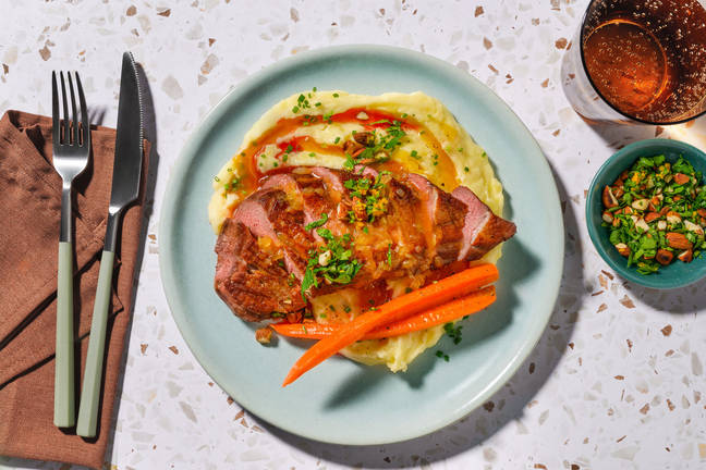 Entenbrust in Orangen-Sauce mit Gremolata