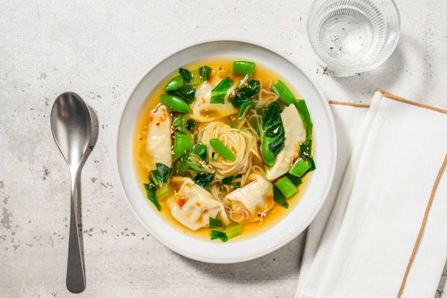 One-Pot Prawn Wonton Noodle Soup