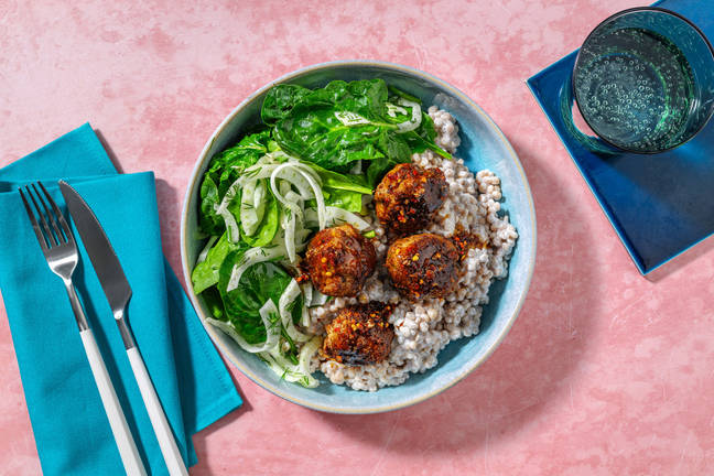 Turkiska köttbullar i kryddig citrusås