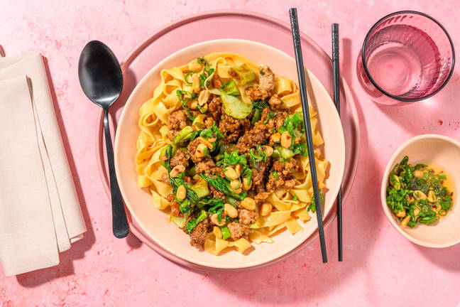Fettuccine Dandan-Style mit Hackfleisch