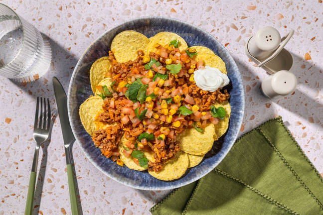 American Plant-Based Mince Nachos