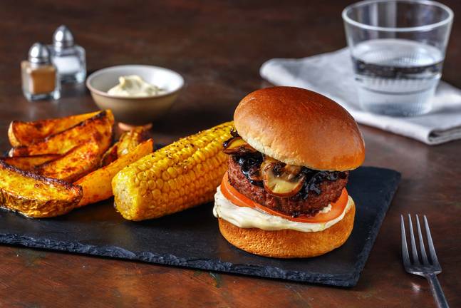Beyond Meat Burger mit Feigen-Zwiebel-Relish