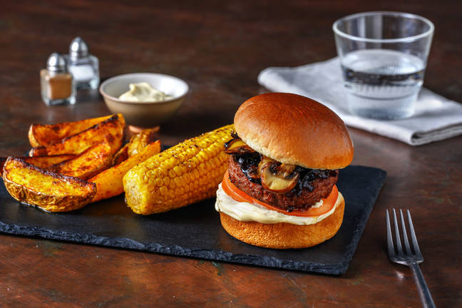 Beyond Meat Burger mit Feigen-Zwiebel-Relish