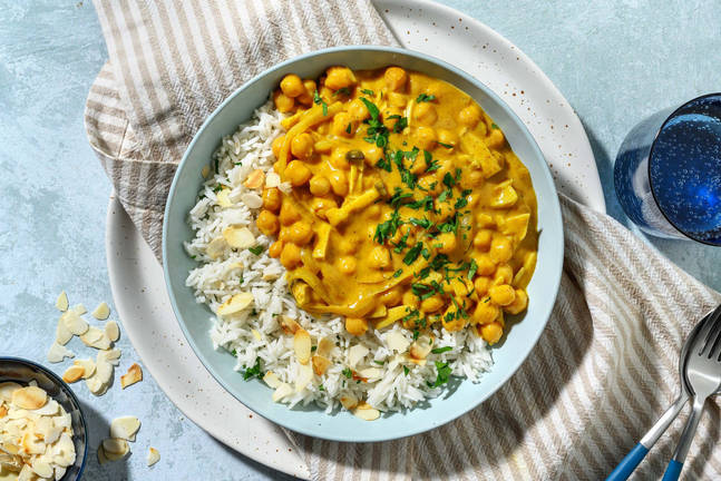 Cremiges Tikka Masala Curry mit Kräuterseitlingen