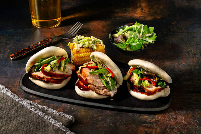 Pork Belly Bao Bun Banquet & Hoisin Sauce