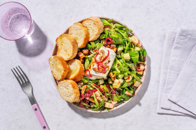 Salade de chèvre chaud & crostini