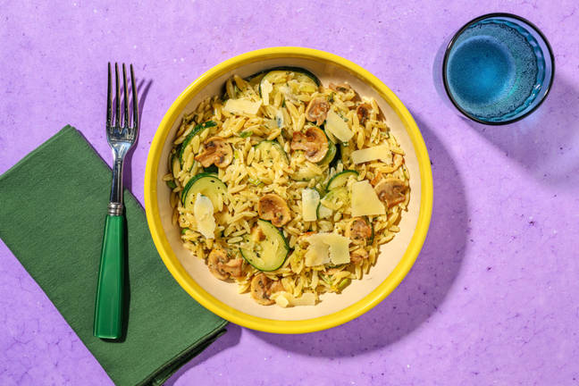 Creamy Mushroom & Courgette Risoni