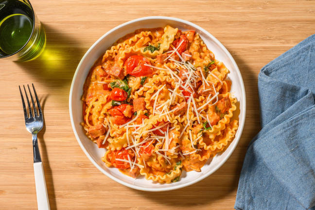 Smokey mafaldine met chorizo