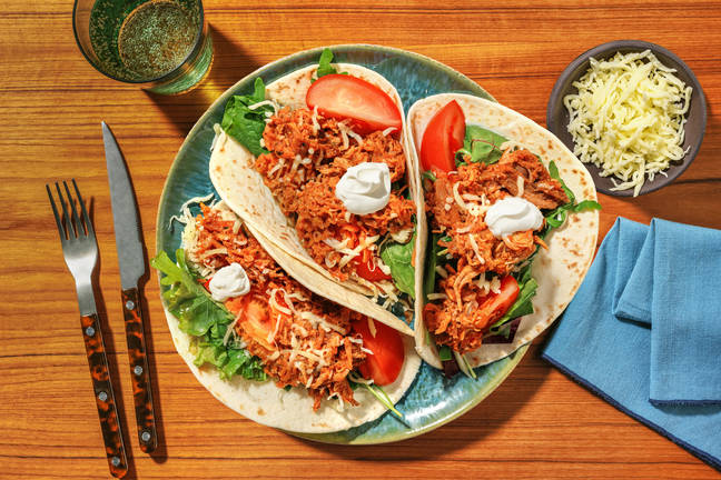 Fiery Pulled Pork & Cheddar Cheese Tacos