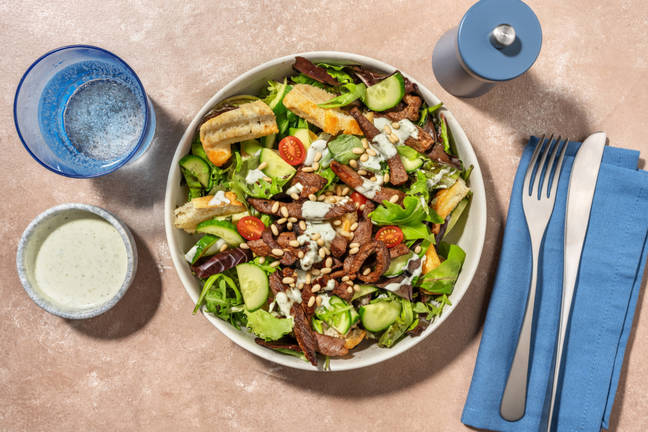 Easy Tuscan-Style Beef & Panzanella Salad