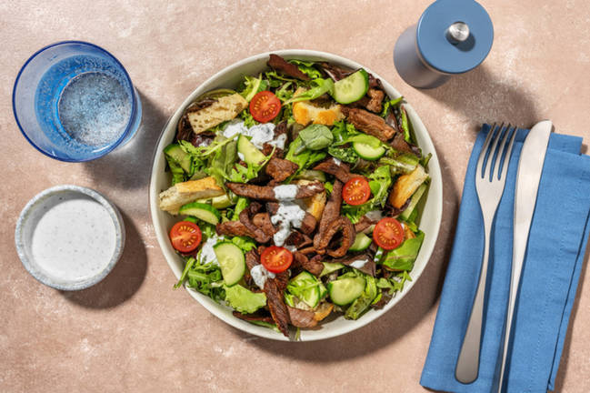 Easy Tuscan-Style Beef & Panzanella Salad