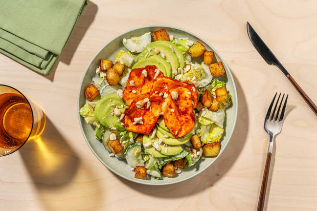 Sweet & sticky grillkaassalade