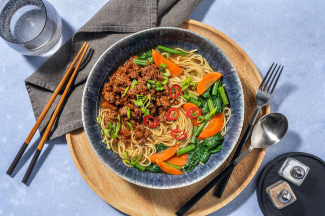 Asian BBQ Pork Noodle Soup