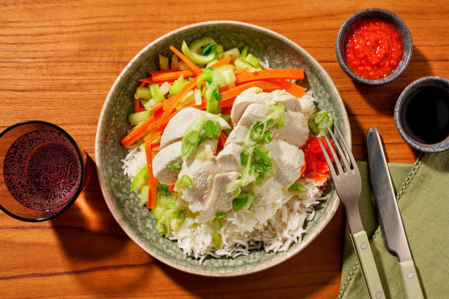 Poached Hainanese Chicken & DIY Sambal