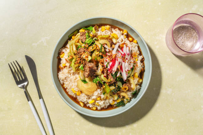 Chinese BBQ Pork & Ginger Congee