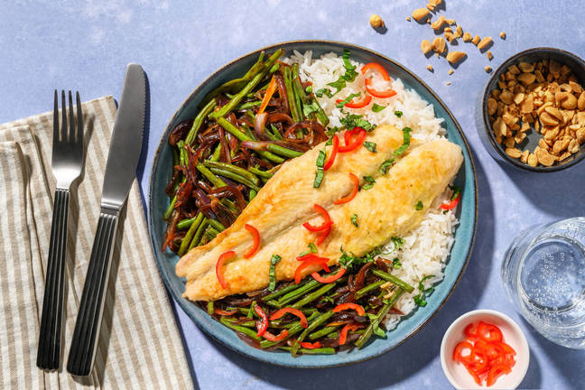 Focus sport : Filet de pangasius, riz & haricots verts