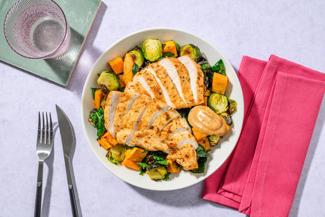 Spiced Chicken & Brussels Sprouts Medley