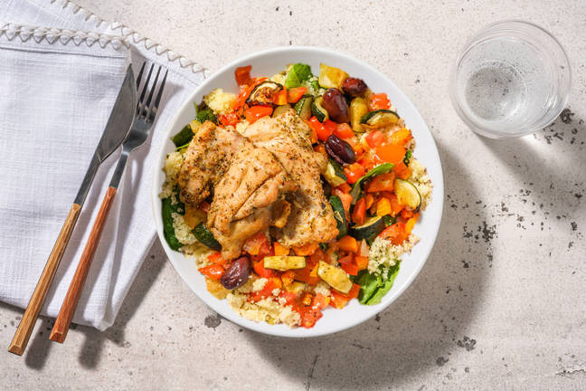 Sicilian-Style Chicken, Olive & Veggie Bake